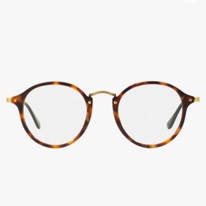 Rayban Havana brown round prescription glasses